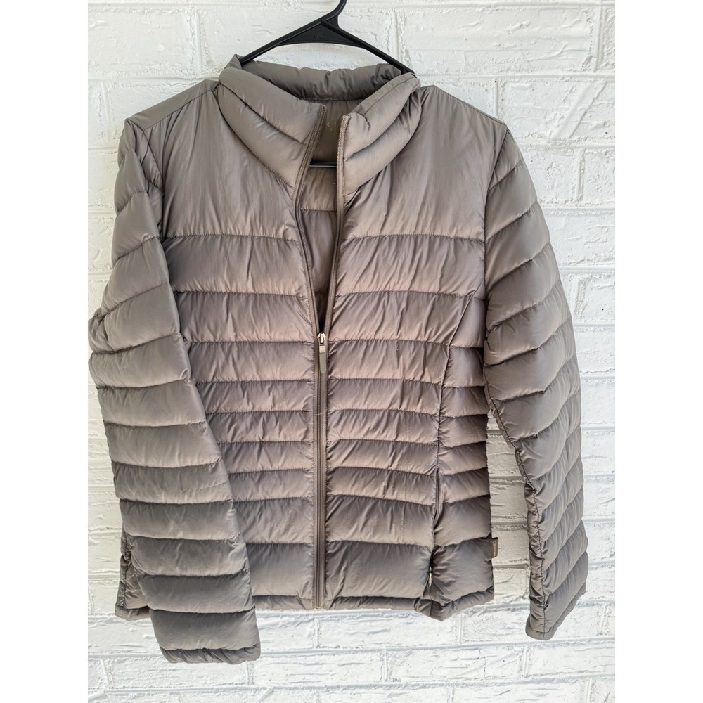 Calvin Klein‎ Women's Packable Lightweight Tan Puffer Jacket Size Small